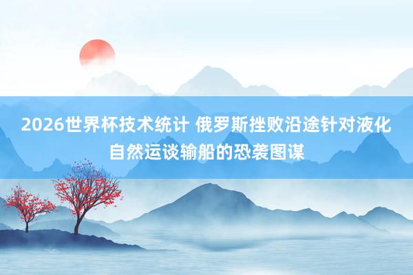 2026世界杯技术统计 俄罗斯挫败沿途针对液化自然运谈输船的恐袭图谋