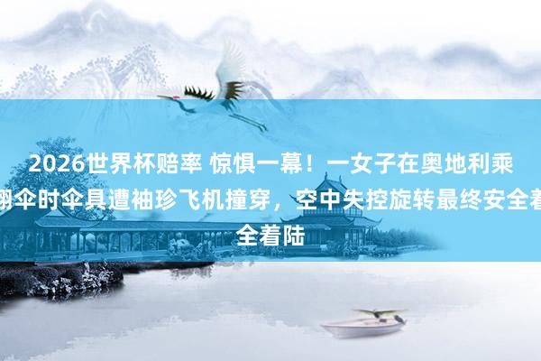 2026世界杯赔率 惊惧一幕！一女子在奥地利乘滑翔伞时伞具遭袖珍飞机撞穿，空中失控旋转最终安全着陆