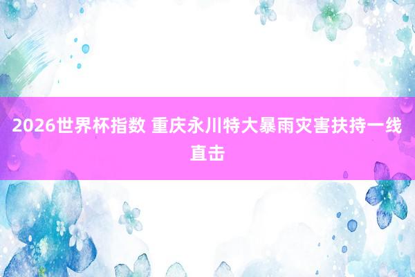 2026世界杯指数 重庆永川特大暴雨灾害扶持一线直击